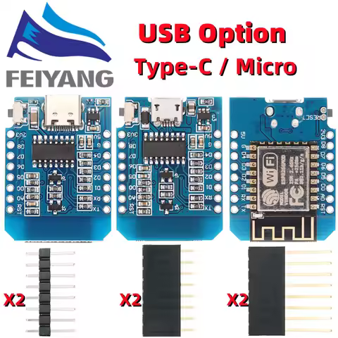 100pcs D1 mini - Mini NodeMcu 4M bytes Lua WIFI Internet of Things development board based ESP8266 W