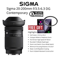 SIGMA 20-200MM F/3.5-6.3 DG CONTEMPORARY LENS FOR SONY E MOUNT / LEICA MOUNT WIDE ANGLE TELEPHOTO ZO
