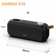NexHaus SANSUI F76 Bluetooth speaker with multifunctional breakpoint memory FM radio knob volume USB
