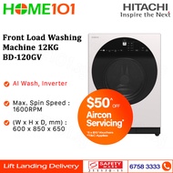 (Discon) Hitachi Front Load Washing Machine 12KG BD-120GV