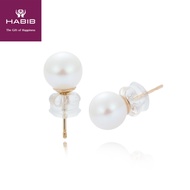 Hot☌℡HABIB Heart of Sea Pearl Earring Yellow Gold