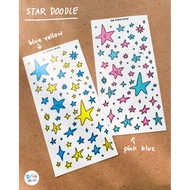 STAR DOODLE Deco Sticker Decorative Sticker/ by The Doodle Alley