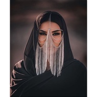 RADIANT BOUTIQUE (KEMALA mask) belly dance mask, kleopatra veil, arabian veil, accessories, Arabian 