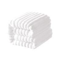 NTBAY Plush Flannel Oversized Baby Blanket, 50X60 Inches Soft and Warm Toddler Blanket with Striped 