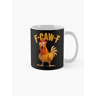 F-Caw-F Funny Chicken FCAWF Humor Quote Rooster Meme Coffee Mug