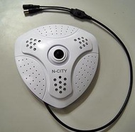 N-CITY360度全景星光級Sony IMX290-1080P-TVI/AHD/CVI紅外線OSD攝影機(直徑18CM