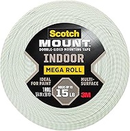 Scotch-Mount™ Indoor Double-Sided Mounting Tape Mega Roll, 110H-MR, 3/4 in x 1,368 in (1,9 cm x 34.7