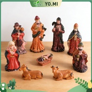 9PCS NATIVITY SET 3.35INCHES