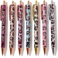 Leopard Print Pens Fun Pens 7 Bad Fun Ballpoint Pens Gel Pens Week Set 7pcs Fny Pens