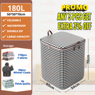Beg Pakaian Big Bag Storage Beg Waterproof Clothes Comforter Bag Storage Beg Toto Berzip Beg Tahan L