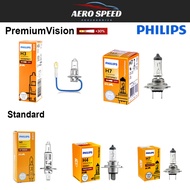 Genuine Philips Automotive Headlamp Bulbs 1PCS ( 30% More Brightness ) For H1 , H3 , H4 , H7 ( 12/55