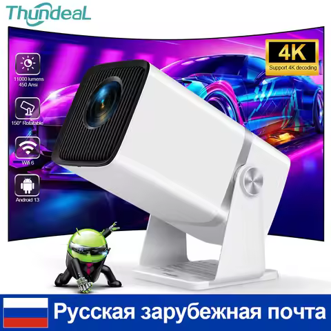 ThundeaL Mini HD Projector TD80W PK HY320 HY300 4K Android 13 WiFi Full HD 1920 x 1080P Home Cinema