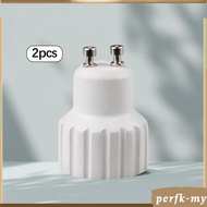 [PerfkMY] 2x Gu10 to Gu10 Adapter,Heat Resistant,Easy Install,Lightweight Bulb Holder Accessory,Ligh