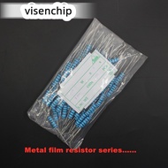100Pcs Metal film resistor 1% 1/4W 1/2W 1W 2R 2.2R 2.4R 2.7R 3R 3.3R 3.6R 3.9R Ohm