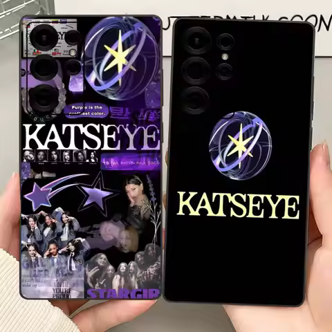 Korea Kpop Band K-katseye Phone Case For Samsung S 24 Fe 25 Ultra Plus 20 Lite 21 30 22 23 24 22 Ult