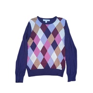 Knitwear sweater lizclaiborne argyle pattern