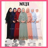 Muji Abaya Dress Jubah Moden Baju Abaya Muslimah Jubah Abaya Exclusive Muslim Dress Abaya Dubai Abay