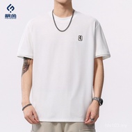 Men's Wear Short-Sleeved T-Shirt Thin Style Men/Maple New Style Men's House Mulberry Cicada Silk 210