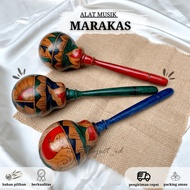 Musical Instruments Pumpkin Maracas Painting Sticks Maracas Chayote Squash Stick Shaker Wooden Marac