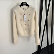 Women's Stylish Long Sleeve Bow Knot Decorative Pullover Sweater