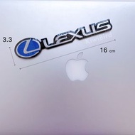 出清。Lexus 油電混合 車標｜凌志 尾標 16公分 改裝 車貼 藍 標誌 logo 金屬車貼 側標 ls460 rx es