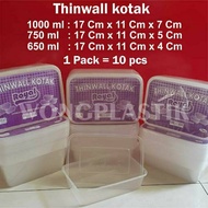 Thinwall takeaway container 650ml 750ml 1000ml plastic lunch box/ plastic lunch box food container