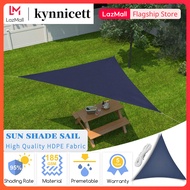 【5 Years Warranty】Sun Shade Net Sails 3x3x3m Navy Blue Triangle Awning Canopy High Quality 185GSM HD