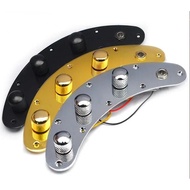 MusicMan series electric bass control panel line full set of metal chrome plate chrome control panel