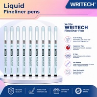 Writech W704 Black Ink Liquid Fineliner Pen