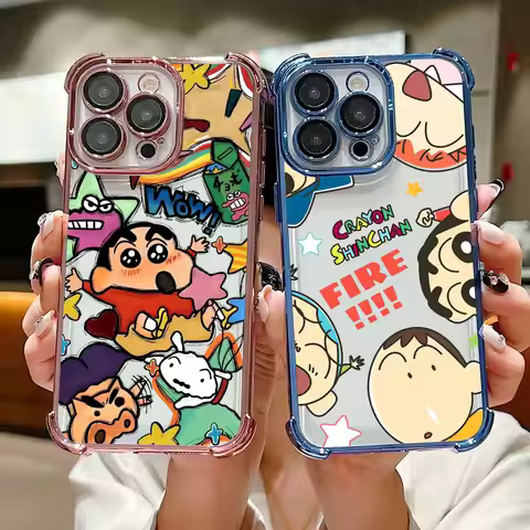 Funny Crayons-Shins-chans Cartoon Case For Xiaomi 17T Pro 15T 14T 15 14 Poco F7 F8 Ultra M7 M8 X6 X7