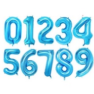 16" Blue Foil Number Balloon Number Balloon Foil Balloon