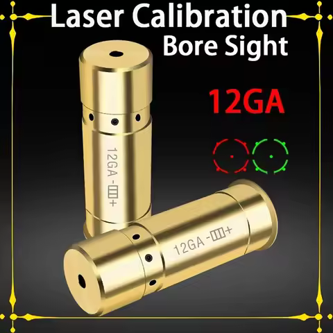 12GA Tactical Laser Bore Sight Training 20GA 9mm .22 22LR .177 .223 .308 5.45x39 9x19mm Bore Sighter