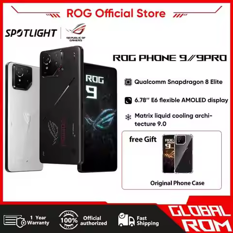 ASUS ROG Phone 9&9pro Gaming Phone Snapdragon Supreme Edition Matrix Liquid Cooling 185HZ E6 Gaming 