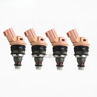 Xuming หัวฉีดหัวฉีดน้ำมัน4ชิ้นสำหรับ Nissan 200SX NX 16600-57Y01 1660057Y01 A46-f13 16600 57Y01 1660