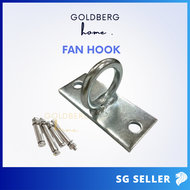 [SG seller] Stainless Steel Ceiling Fan Hook + 2 Wall Plug KDK Fan Compatible Durable | Goldberg Home