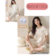 Pajamas Cup Bra knee-length pants Foam Pad (knee-length pants) Imported sleepwear