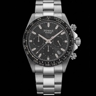 Tomaz Heritage Chronograph GR02-ND1 (Sliver/Gray) with Stainless Steel Strap