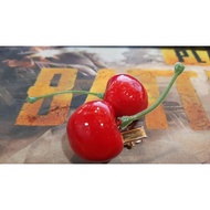 HAIR CLIP APPLE COLOR RED