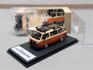 Ready Stock Mortal 1: 64 Volkswagen T3 with Travel Kit Bus Van Alloy Car Model