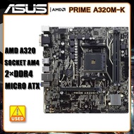 ASUS PRIME A320M-K Motherboard Socket DDR4 AMD A320 32GB PCI-E 3.0 M.2 USB3.1 For Ryzen AM4 2nd Gen1