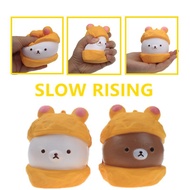 ✨Puff✨ Kawaii bear head puffs Squishy Slow Rising Simulation Slow Rebound squeeze Stress Reliever Toy