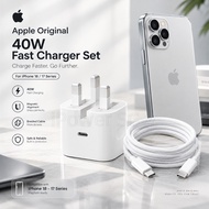 iPhone Charger Apple 40W Dynamic Power Adapter with 60W Max iPhone 18 Fast Charging iPhone Type-C Fa