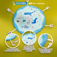 Foxandbunny - Educational Baby Sensory Mat Tummy Time Baby Sensory Mat Newborn Age 0+ Months Dreamy 