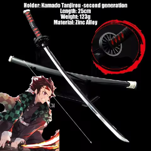 Katana Demon Slayer Sword Metal Simulation Katana Kimetsu No Yaiba Anime Manga Toys Real Katana Swor