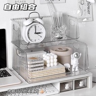 Stationery Storage Box Acrylic Transparent Bookshelf Desktop Organizer Box Student Dormitory Sundrie