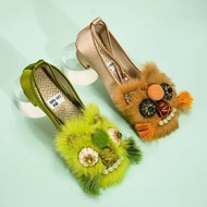 [Real Wool] New Style Tiger Toe Shoes Ethnic Style Tiger Toe Shoes Handmade Shoes Flat Embroidered S