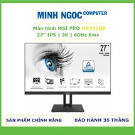 MSI PRO MP271QP 60Hz Monitor (27 inch, 2560 x 1440, IPS, 60Hz, 5ms) | GENUINE GENUINE