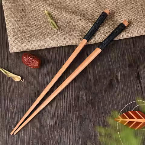 2 pairs of Japanese twisted wire chopsticks, household items, and mahogany chopsticks