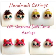 Rare Items Handmade Surprised Dolls 2D Curve Earings Earring Wear It And Look Cute. Unique