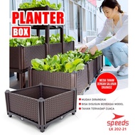 Pot Bunga Pot Tanaman Plastik Planter Box Tanaman Hias SPEEDS 202-21
